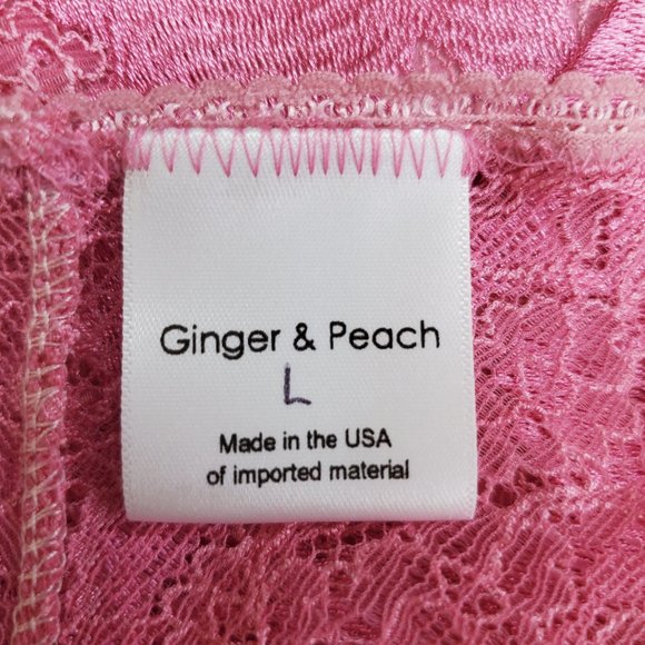 Ginger & Peach Pink Blushing Bride Pantie Size L - Picture 5 of 7